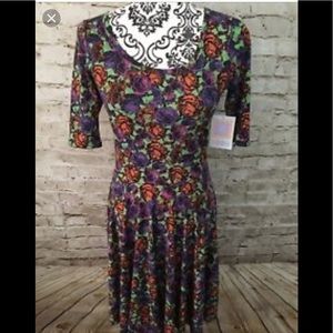 Lularoe Small Floral Nicole Dress